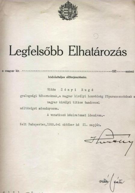 vitéz Sónyi Hugó
