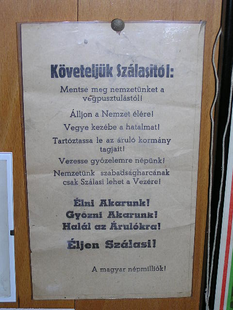 Szálasi plakát