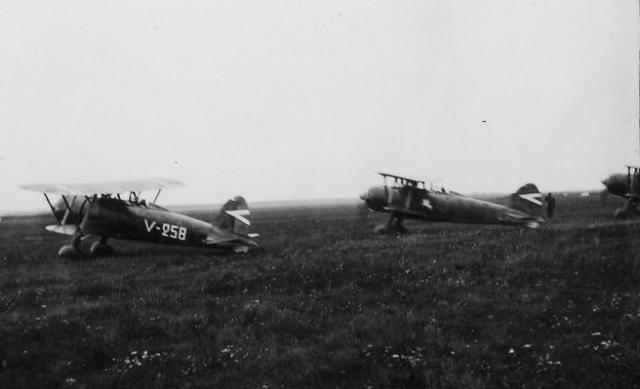 Nagyváradi repülőtéren 1940. szeptember 6.