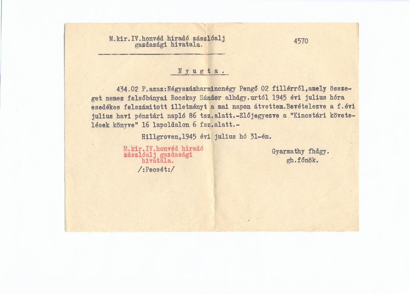 Zsoldelszámolás Zsoldelszámolás