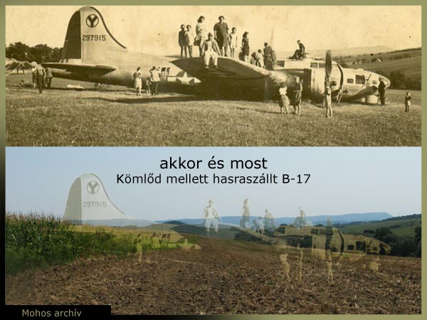 Kömlőd mellett hasraszállt B-17