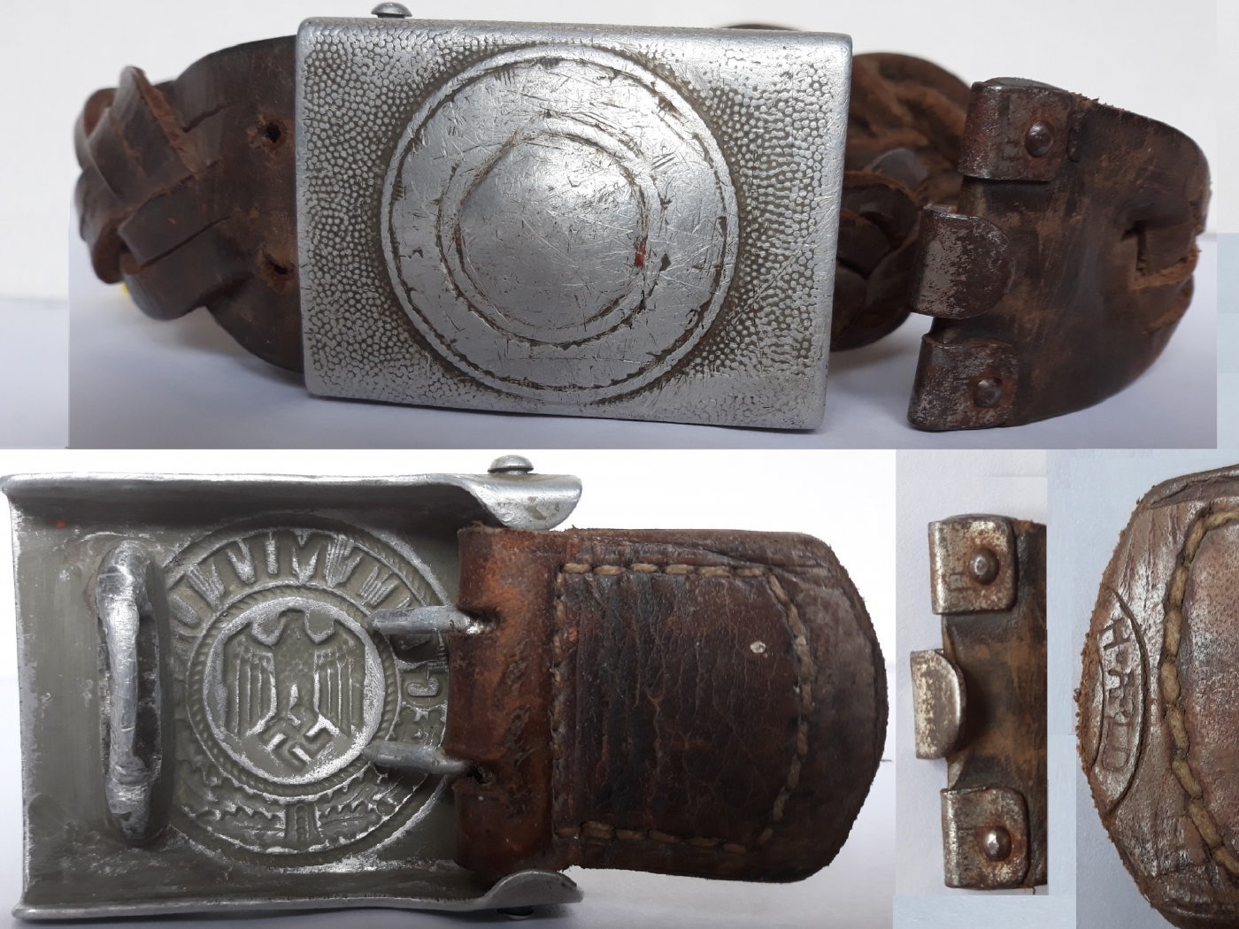 Wehrmacht Heer „Gott Mit Uns” alumínium övcsat, derékszíjjal Wehrmacht Heer „Gott Mit Uns” alumínium övcsat, derékszíjjal