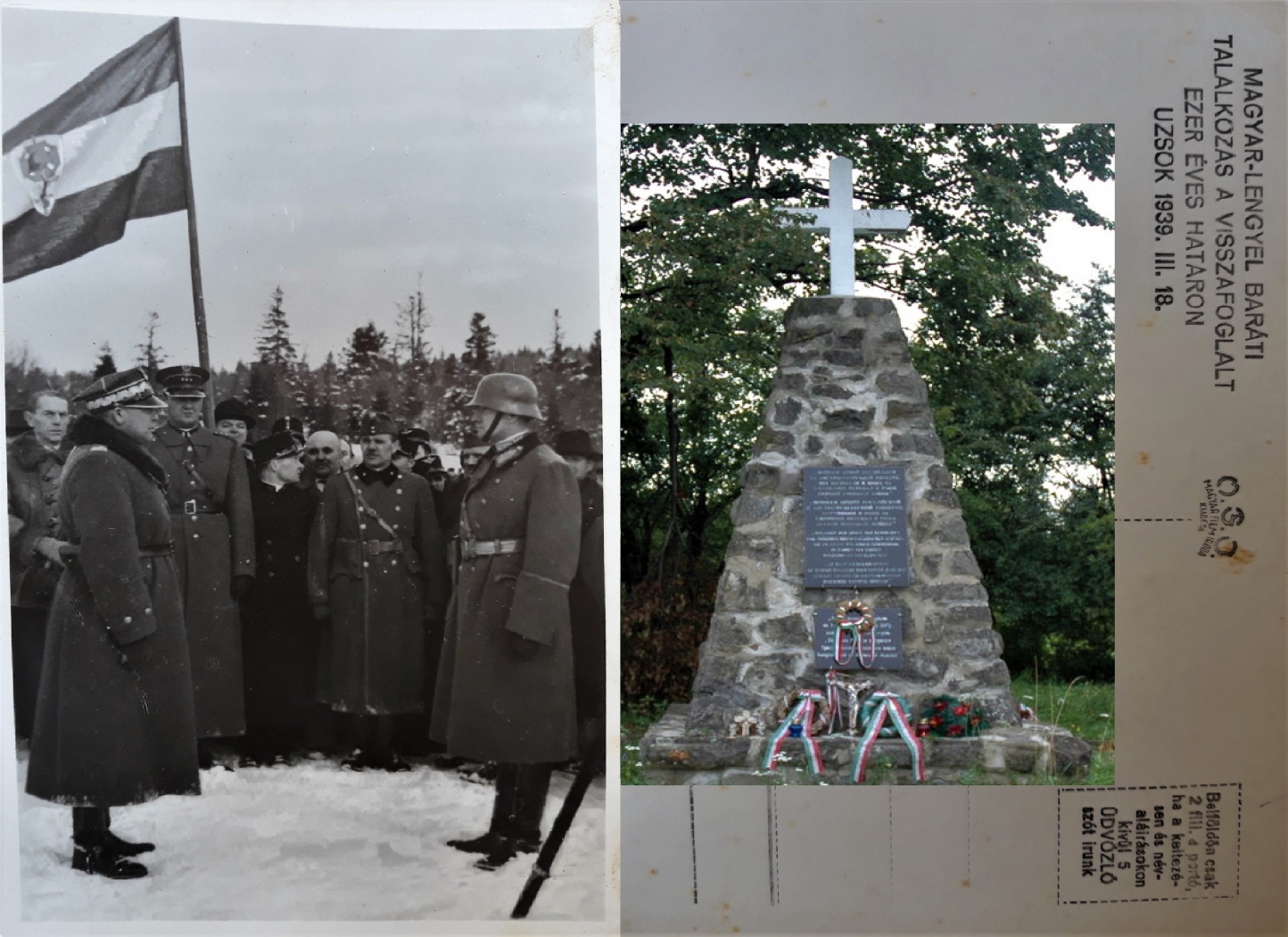 Magyar – Lengyel baráti találkozó a visszafoglalt Ezeréves Határon – Uzsok 1939. 03. 18. Magyar – Lengyel baráti találkozó a visszafoglalt Ezeréves Határon – Uzsok 1939. 03. 18.