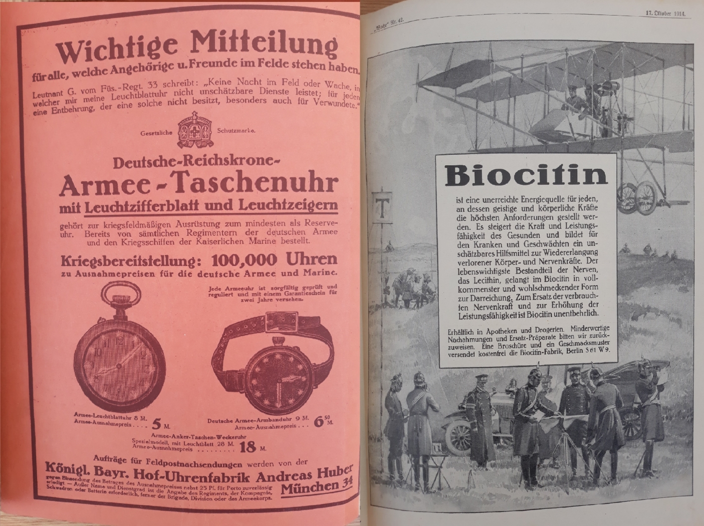 Reklámok az I. világháború alatt – üzlet a háborúban
