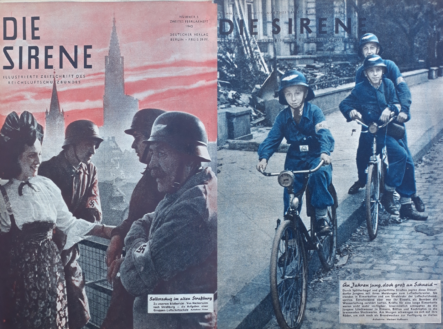 DIE SIRENE” – A Birodalmi Légoltalmi Szövetség képes magazinjai - lomtalanításból DIE SIRENE” – A Birodalmi Légoltalmi Szövetség képes magazinjai - lomtalanításból