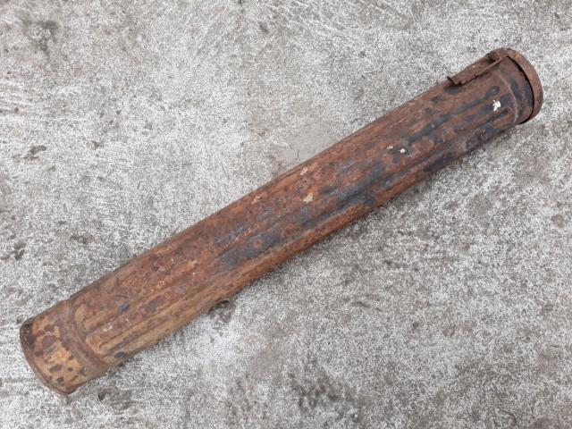 7,5 cm KwK 40 (Kampfwagenkanone) ágyú lőszertároló konténer – tavaszi kemenesaljai fészerlelet 