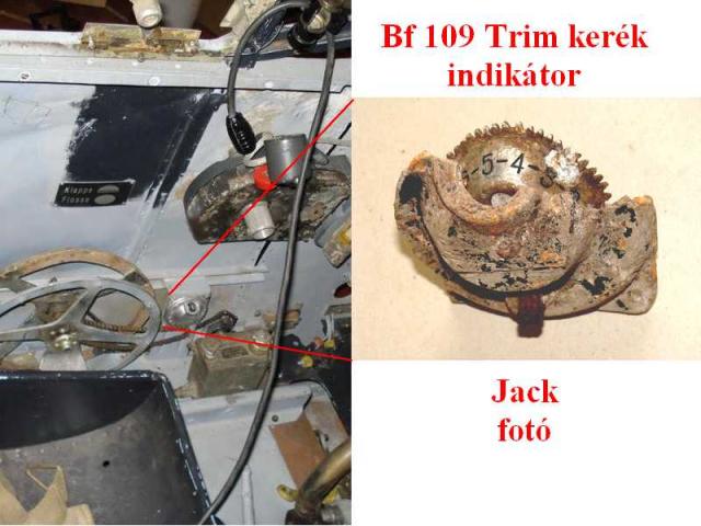 Bf 109 Trim kerék indikátor