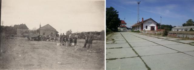 Bátaszéki vasutállomás.1944-2010
