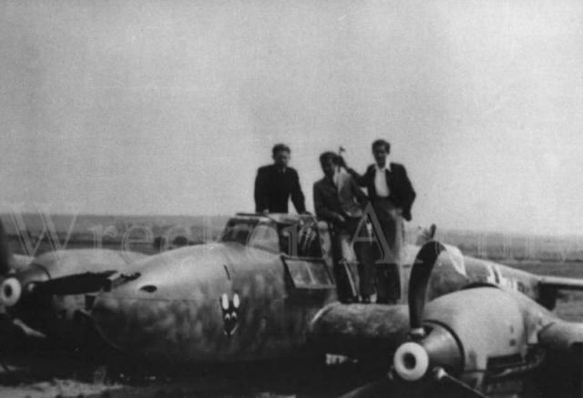 Me-110C romboló Pécsen