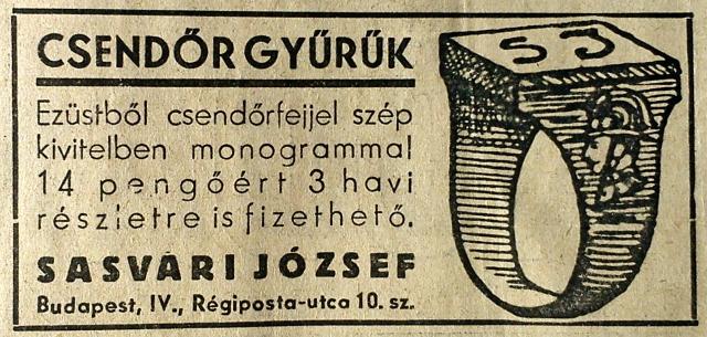 Csendőr gyűrű