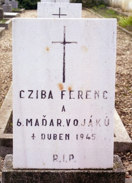Magyar honvédek sírja Csehországban